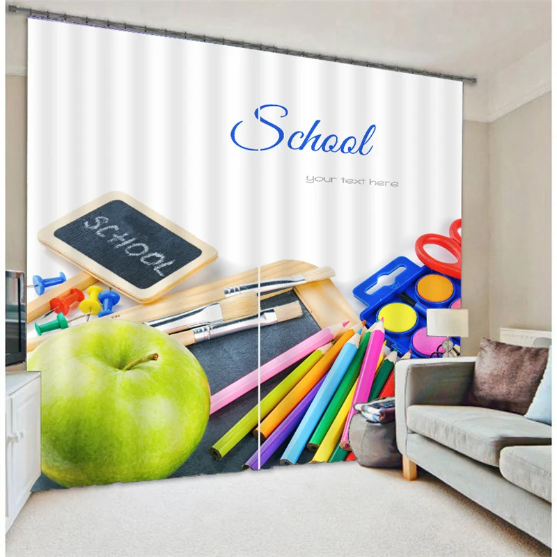 Оконные шторы-затемнители из коллекции Customized Learning tools Luxury 3D Blackout для гостиной, спальни, отеля и стены в интерьере.