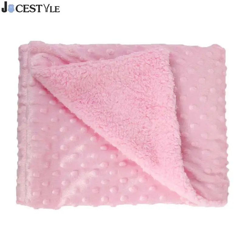 Детское одеяло s Новое мягкое Двухслойное Коралловое кашемировое детское пеленание Bebe с бантом для коляски одеяло для новорожденных