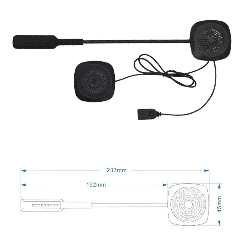 Беспроводная гарнитура MH03 Bluetooth для шлема мотоциклетный шлем наушники GPS mp3 плеер