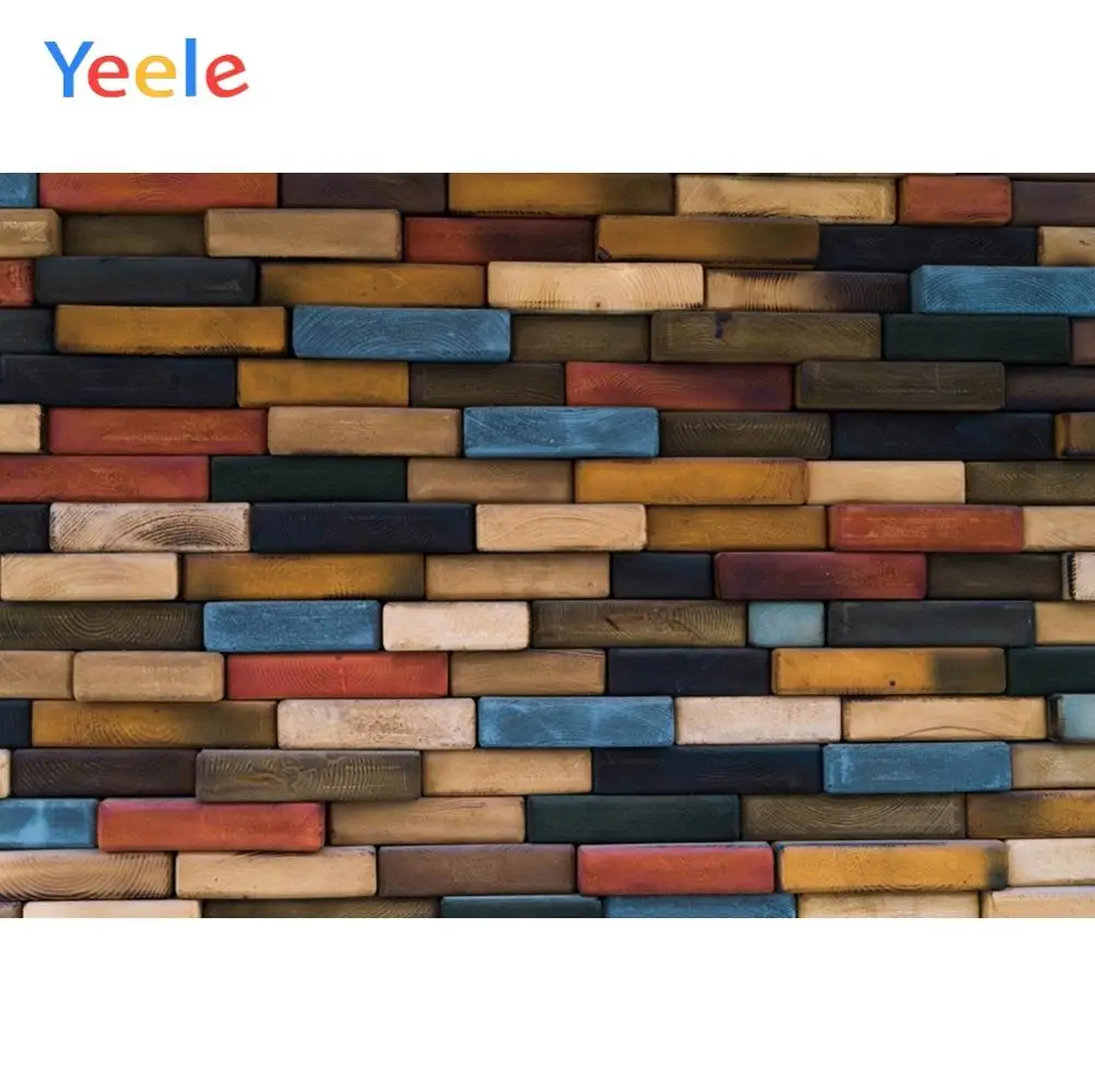 

Yeele Wood Bricks Wall Photocall Grunge Retro Fade Photography Backdrop Personalized Photographic Backgrounds For Photo Studio