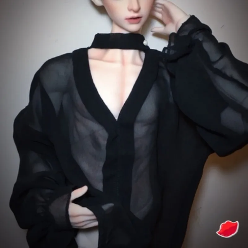 

BJD V-neck Lantern Sleeve Chiffon Pullover 2 colors - 3 BJD 4 BJD uncle