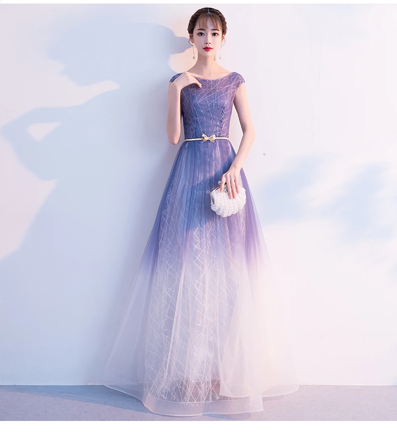 Вечернее платье трапециевидной формы Длинное Элегантное с длинными рукавами для