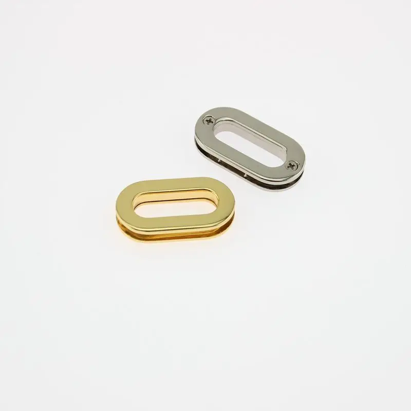 50pcs 4 colors 25.7X8.7mm 1 Inch Oval flat grommet sewing bags purse eyelet in screws | Багаж и сумки