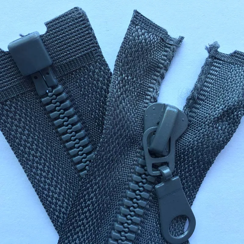 17 dark grey 3 шт. 5#70 см 80 см длина высокое качество смолы молнии Цвет зеленый черный синий открытый конец спортивная одежда молния Одежда Швейные аксессуары - Цвет: 17 dark grey