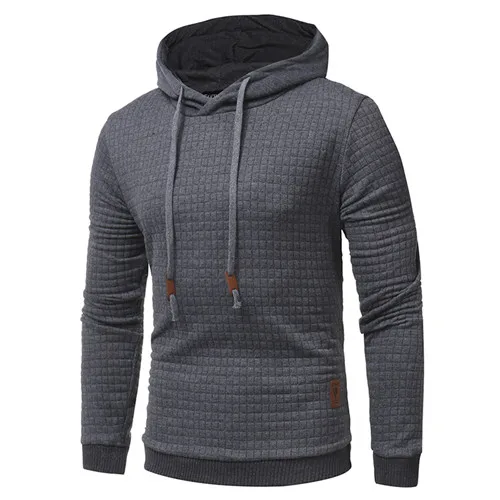 Dark gray Осенняя толстовка, мужская куртка для бега, мужской свитер для фитнеса, бодибилдинга, Походов, Кемпинга, толстовки для спортзала, спортивная куртка с капюшоном, спортивная одежда - Цвет: Dark gray