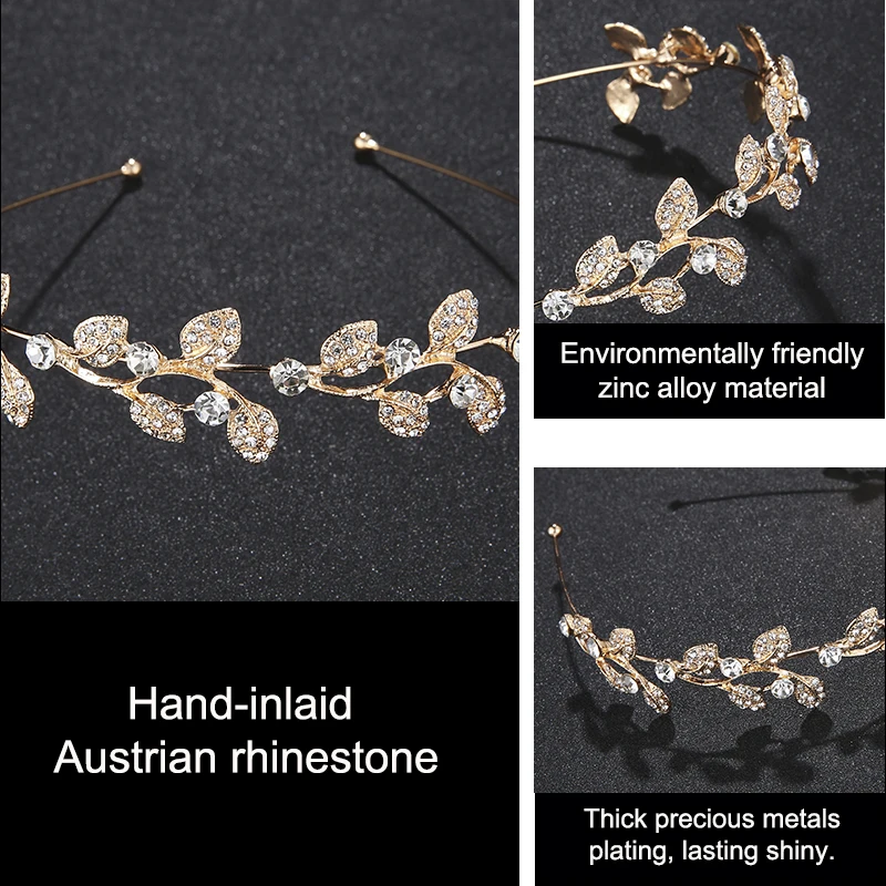 Винтажная повязка на голову с жемчужной короной Miallo тиары для невесты