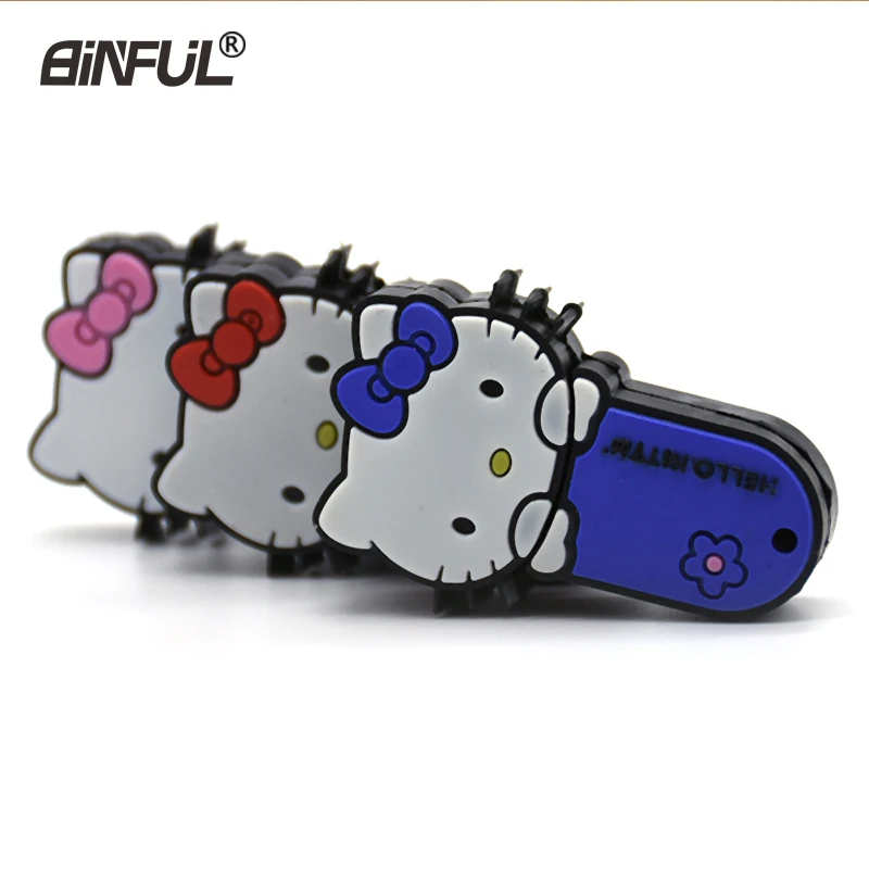 Рисунок hello kitty pendrive симпатичный usb флэш накопитель 4 gb/8 gb/16 gb/32 gb/64 gb девушка U диск