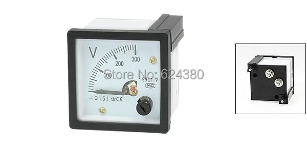 

DC 0-300V 300V Analog Panel Volt Voltage Meter Voltmeter Gauge 48mm x 48mm 99C1