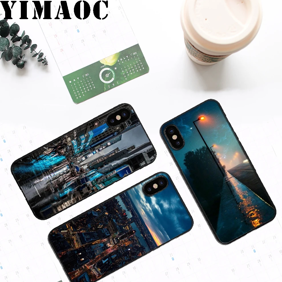 YIMAOC New York City Soft Silicone Case for iPhone 11 Pro Xr Xs Max X or 10 8 7 6 6S Plus 5 5S SE |