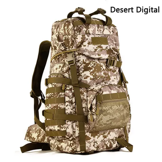Desert Digital Тактический Военный Рюкзак Molle камуфляж путешествия Спорт на открытом воздухе Ультра-легкая сверхмощная сумка Кемпинг Туризм прямая - Цвет: Desert Digital