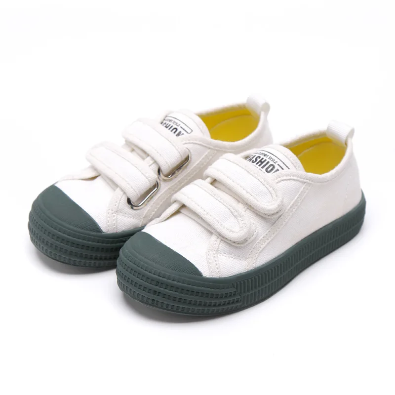 Кроссовки Детские однотонные на плоской подошве парусиновая удобная обувь для