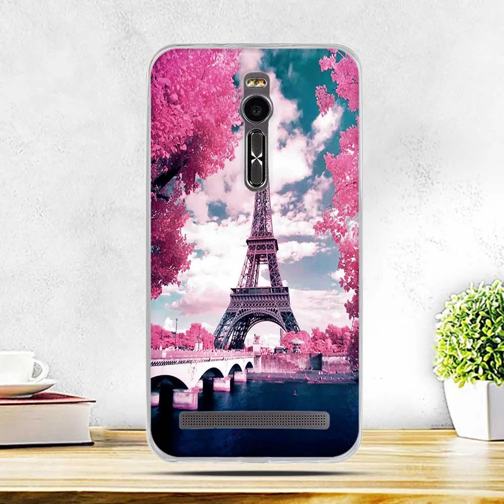 Чехол для телефона Asus ZenFone 2 ZE551ML мягкий ТПУ чехол с цветком 5 дюйма ASUS Zenfone Deluxe ZE550ML