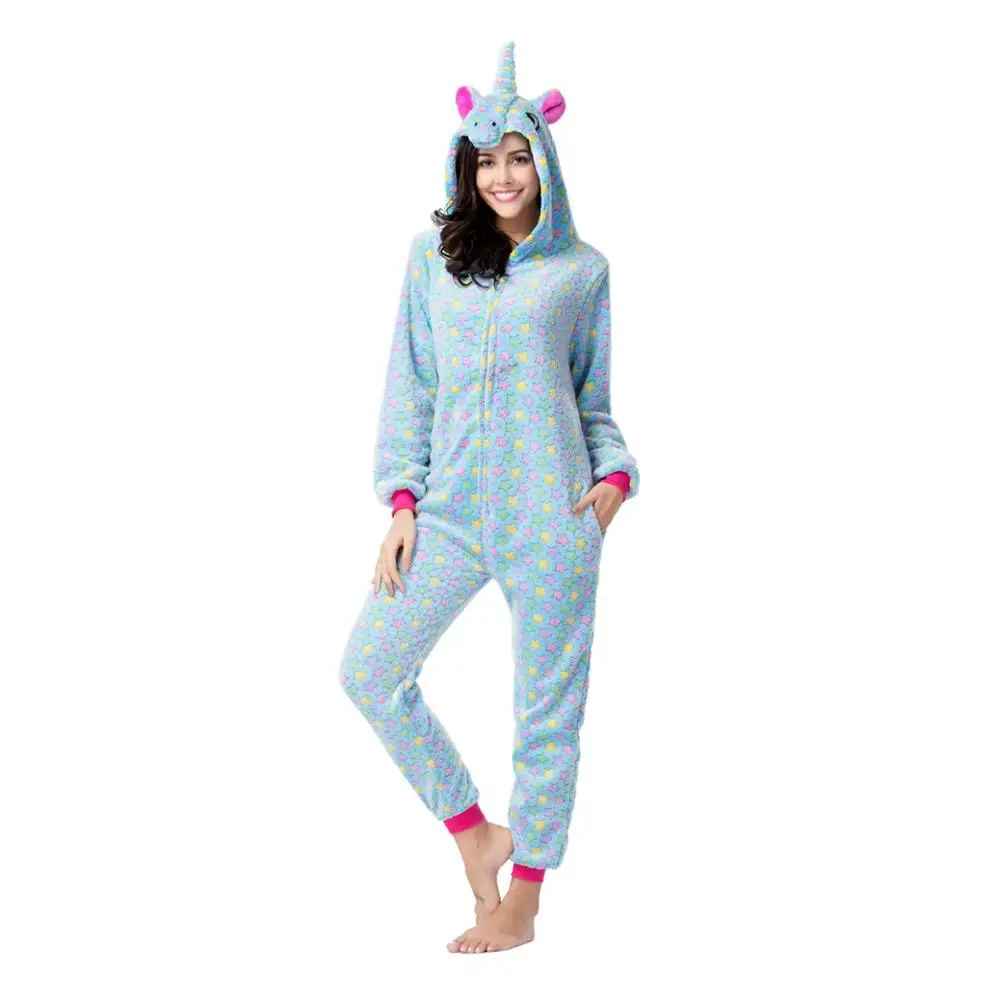 Kigurumi Onesies costumes men women Cosplay Cartoon Five-pointed star unicorn zipper Pajamas Costumes Sleepwear halloween Party |