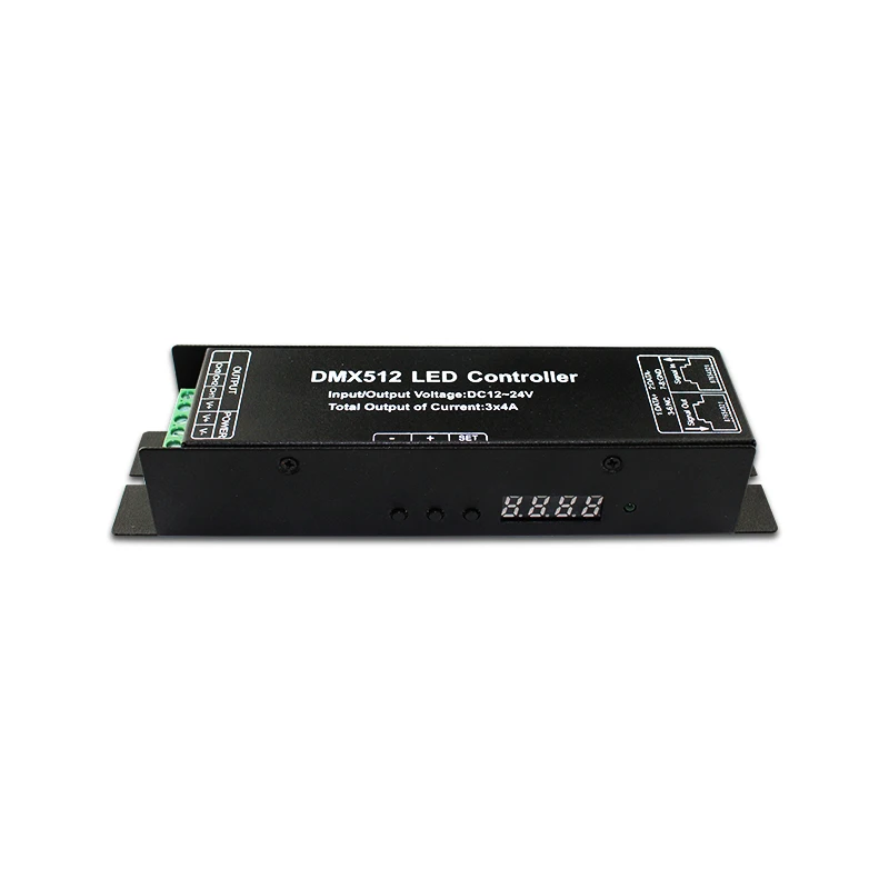 YLSTAR DC12-24V RGB RGBW 3 канала 4 12A 16A 144 Вт 288 192 384 цифровая трубка DMX512 Декодер контроллер