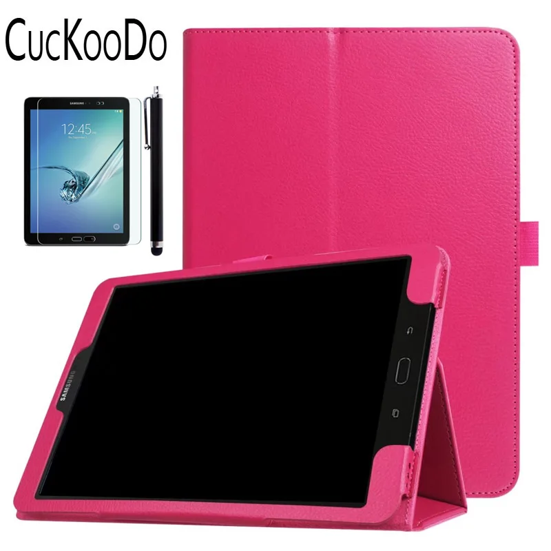 RoseRed.3in1 CucKooDo для Galaxy Tab S3 9,7 '', тонкий складной чехол для samsung Galaxy Tab S3 9,7 дюймов SM-T820/T825 версия планшета - Цвет: RoseRed.3in1
