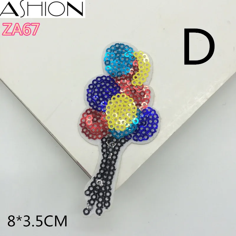 5 шт. бананы воздушные шары апельсины губная помада пайетки вышивка аппликация