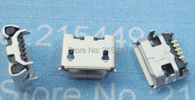 100 шт./лот Micro 5pin usb разъем 4 85 расстояние для многих мобильных и планшетных