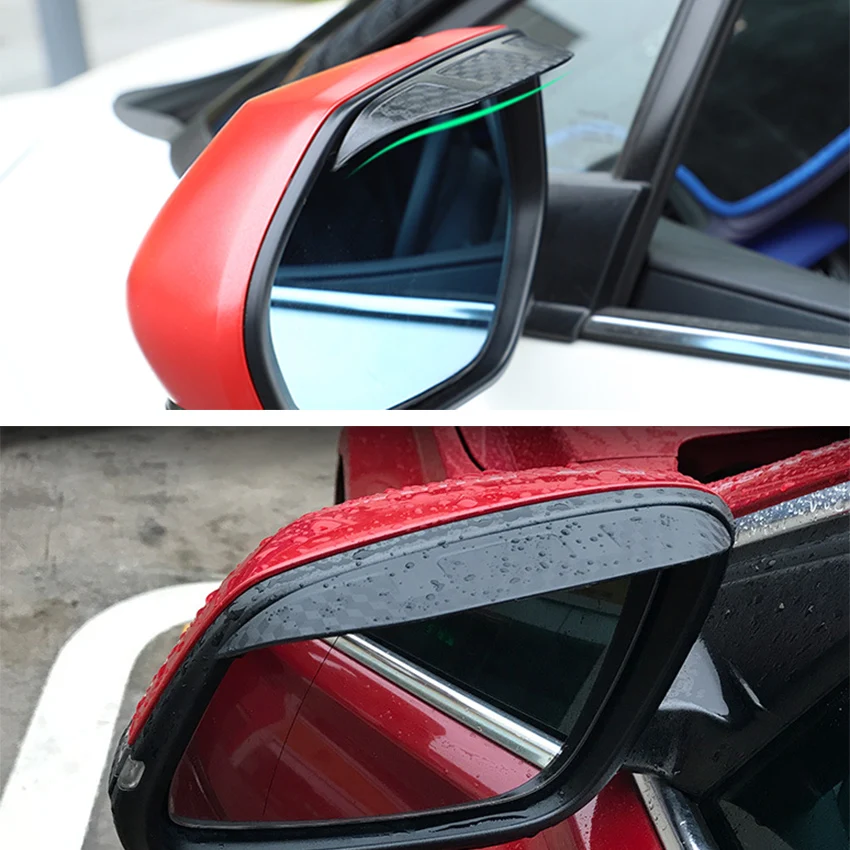 For Toyota CHR C-HR 2016 2017 2018 Car Rearview Mirror Eyebrow Rain Shield Board Sun Visor Shade Cover Trim Exterior Accessory | Автомобили