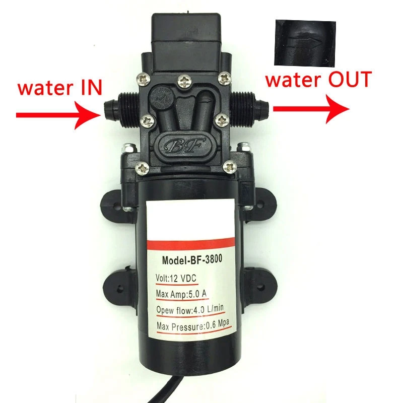 Купить Портативная автомобильная электрическая прокладка для стиральной машины, водяной насос высокого давления 12 в 100 Вт 160psi
