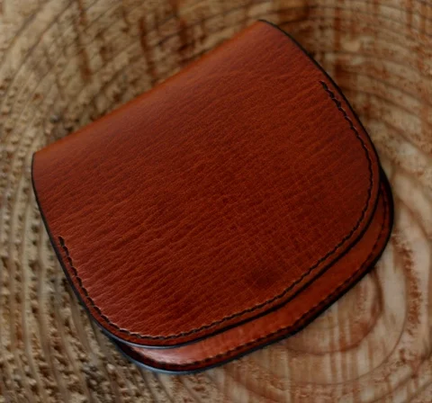 Кожаный кошелек ручной работы для рисования кожаной сумки монет DIY бумажный узор