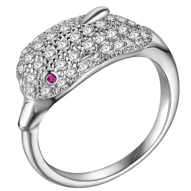 Дельфин из циркония AAA изысканное женское ювелирное изделие Круглой Огранки