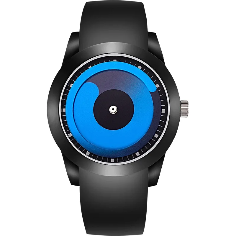 Часы кварцевые Aidis мужские с силиконовым ремешком уникальные водонепроницаемые