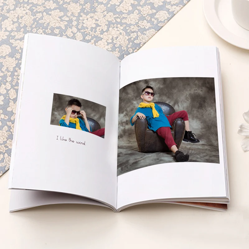 Сделанный на заказ фотоальбом печать фотографий подарки годовщину книги с