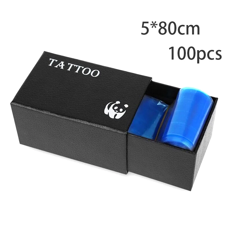 100 шт. Синий татуировки Клип шнур мешок одноразовые расходные материалы чехлы