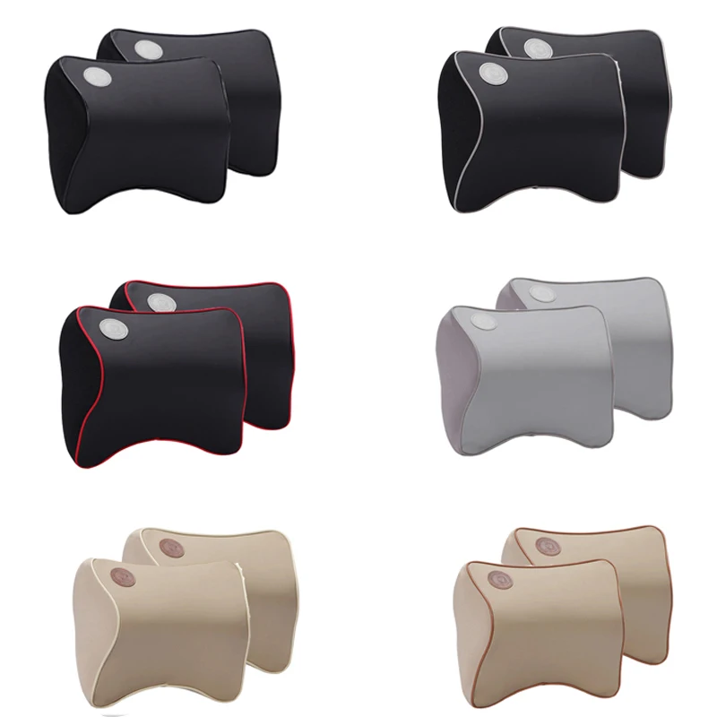 2 шт. подголовник автомобиля пены памяти подушка для головы и шеи автокресла