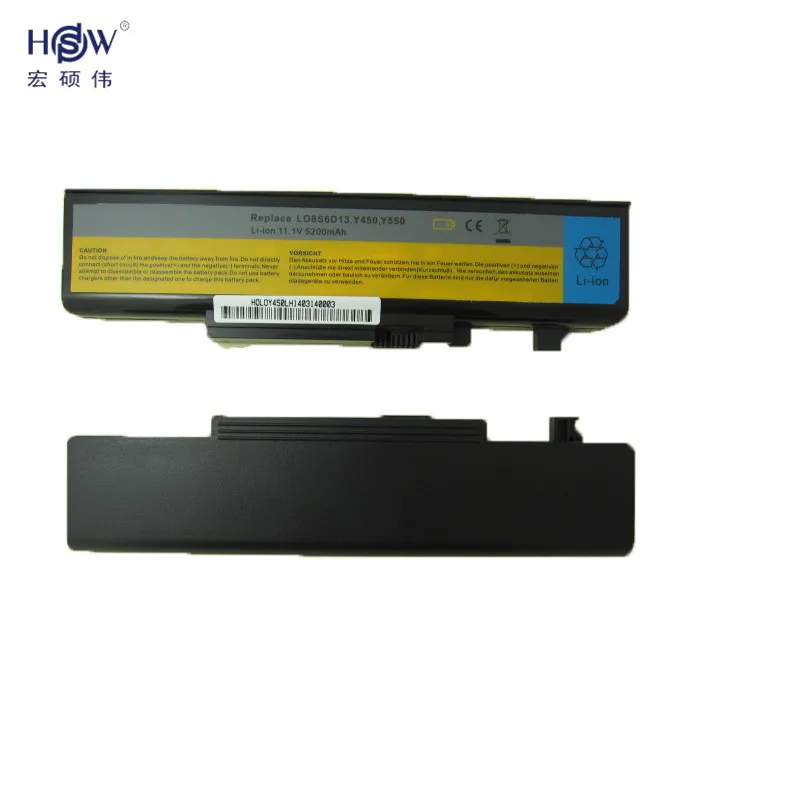Аккумулятор HSW 5200 мАч для ноутбука Lenovo IdeaPad Y450 Y450A Y450G Y550 Y550A Y550P 55Y2054 L08L6D13 L08O6D13 L08S6D13