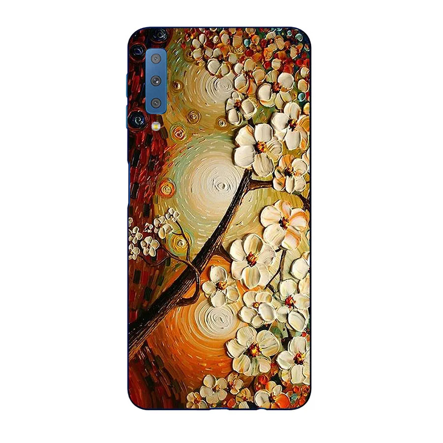 Для samsung A7 чехол силиконовый мягкий чехол для телефона чехол для samsung Galaxy A7 чехол тигра крутые A750 6,0 ''7 7A милый