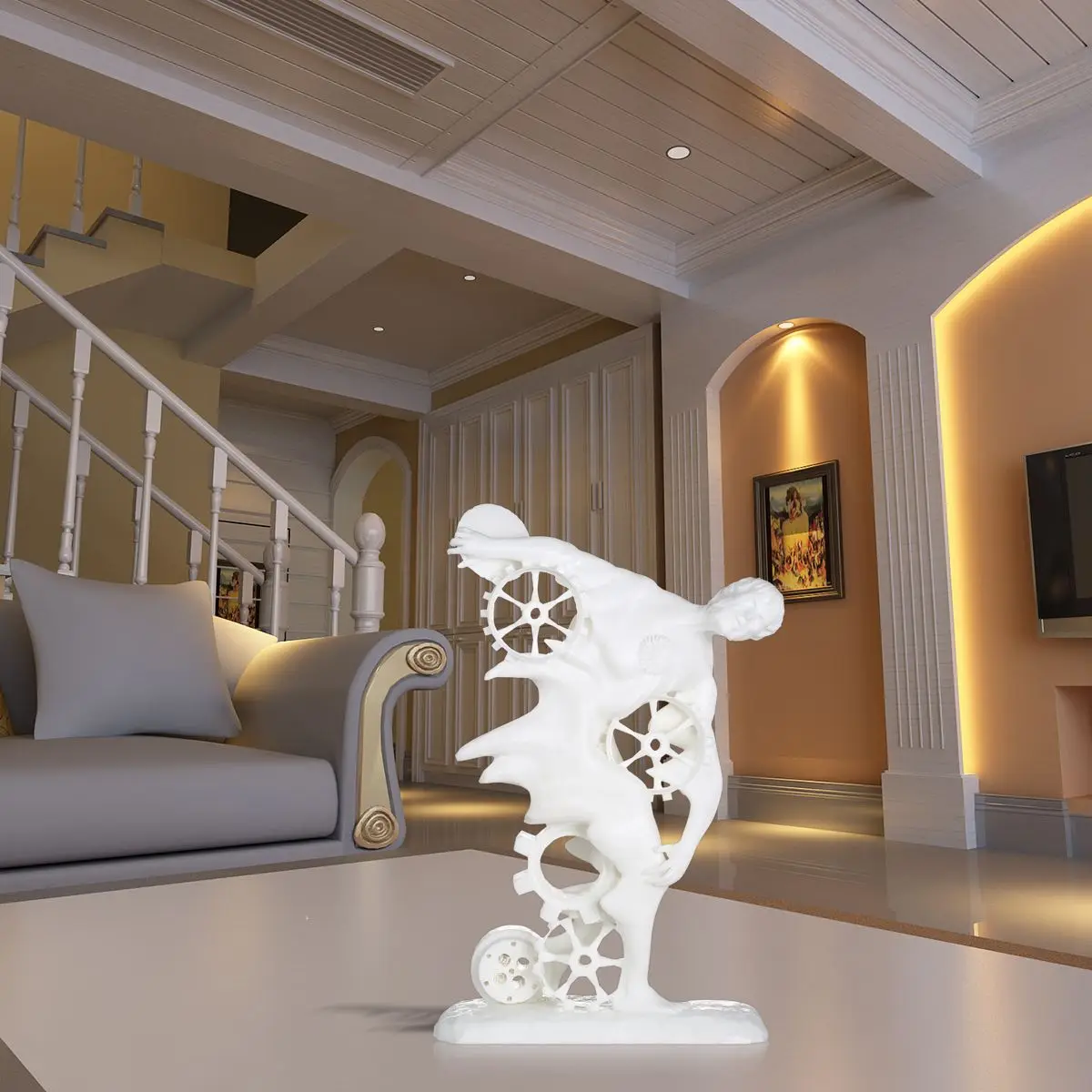 Дискоболус Seneca 3D печать для домашнего офиса скульптура украшение дома