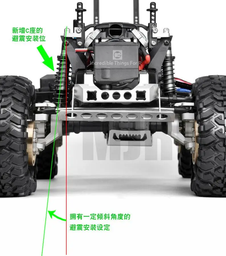 MJRC GRC TRAXXAS TRX4 G2 алюминиевый аккерманн Кастер блоки и корпус портального привода# GAX0032G