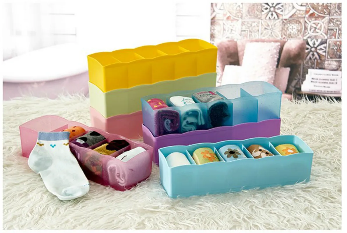 5 сетчатых мешков из нетканого полотна Складной футляр для хранения