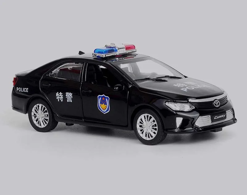 1:32 Camry полицейская литая модель автомобиля игрушечный автомобиль со звуком
