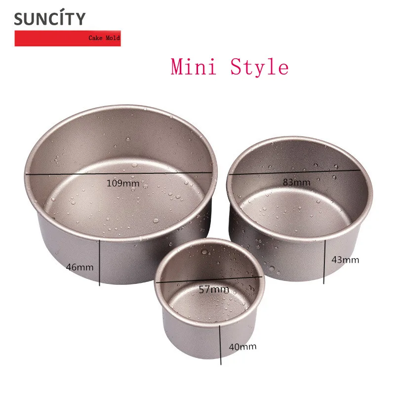Mini 3pcs Metal Layers 3D Cake Mould Wedding Birthday Anniversary Party DIY Soap Mold Tin Pans Bakeware Tray Baking Tools | Дом и сад