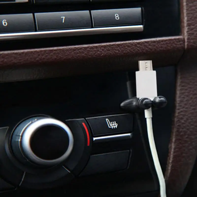8 шт., автомобильное зарядное устройство, зажим для наушников/USB, многофункциональный клейкий кабель, автомобильный зажим, автомобильные небольшие аксессуары для интерьера, Органайзер