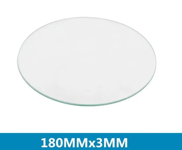 180 мм круглый боросиликатного/высокая закаленное стекло 3 Толщина для DIY Delta 3D