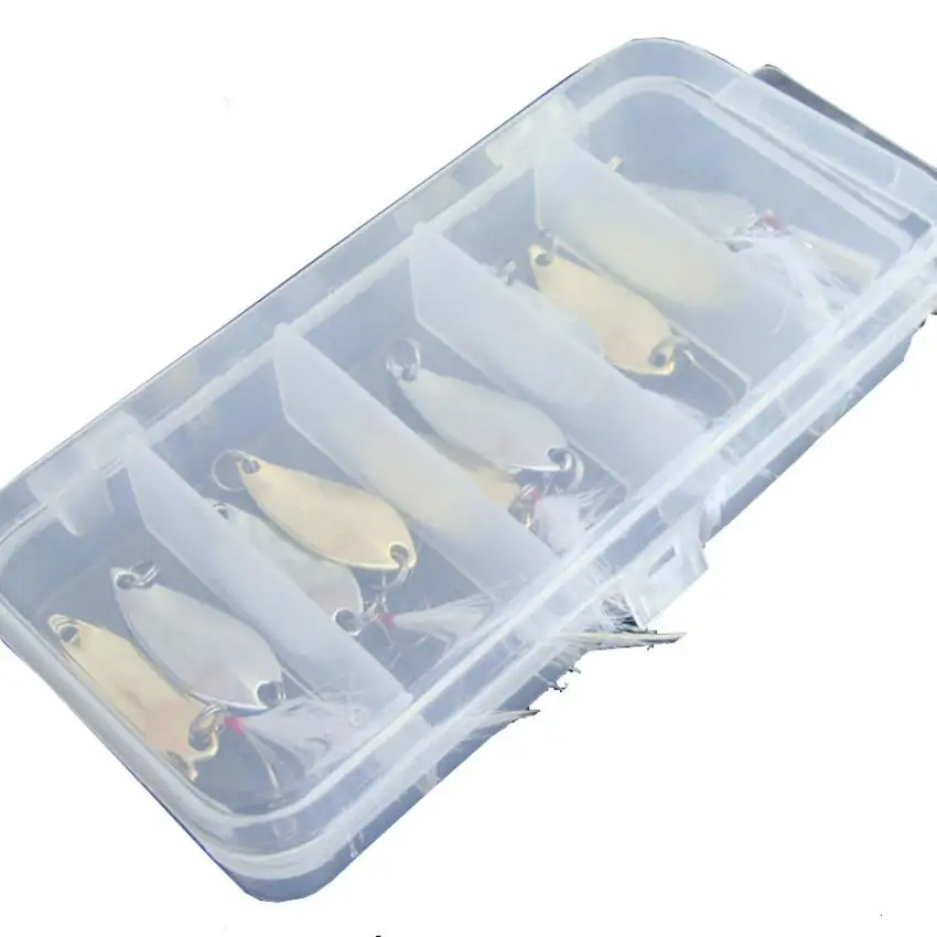 Лот 10 шт. металлическая рыболовная приманка для окуня рукоятка соленой воды