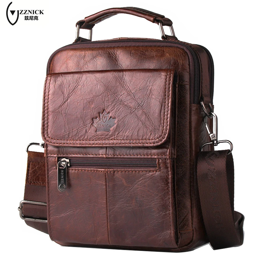 Zznick Мода 2017 г. Пояса из натуральной кожи Для мужчин Портфели Бизнес коровьей