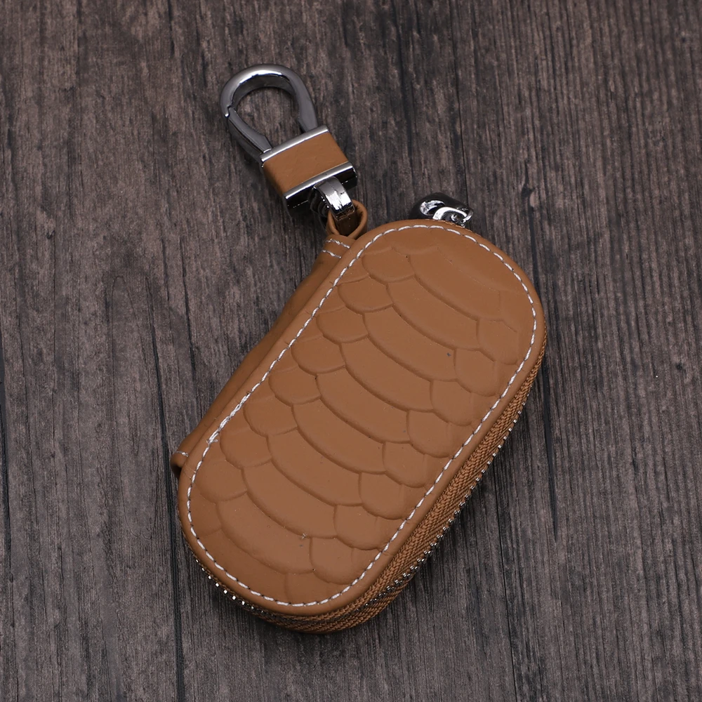 Держатель для ключей из натуральной кожи мужчин и женщин органайзер