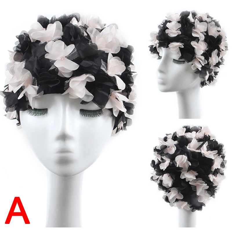 Hot 2019 Women Petal Swim Hat Flowers Design Bath Cap Ladies Swimming Pool | Спорт и развлечения