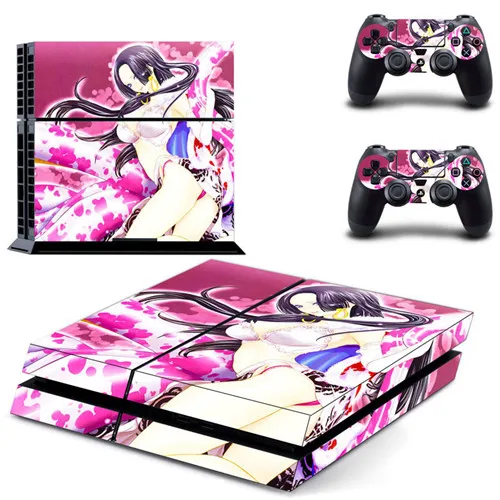 Сексуальная леди аниме милая девушка PS4 Кожа Наклейка для sony playstation 4 консоль и 2 контроллера кожи PS4 Наклейка виниловая - Цвет: GCTM0029