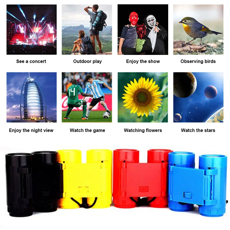 Детский бинокулярный телескоп 2 5x26 с креплением на шею YJS Прямая поставка|Поделки
