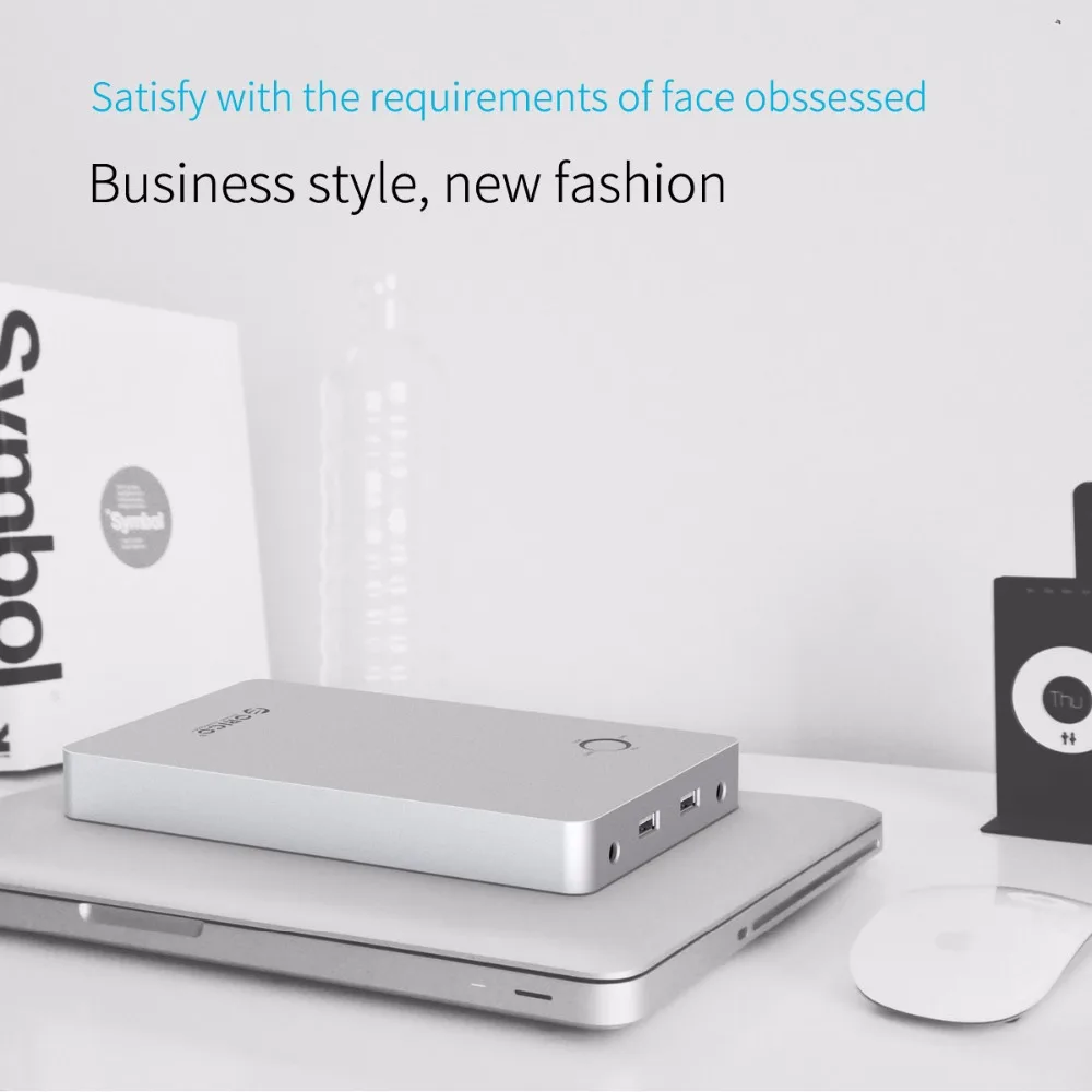 Внешний аккумулятор ORICO из алюминиевого сплава с двойным выходом один порт