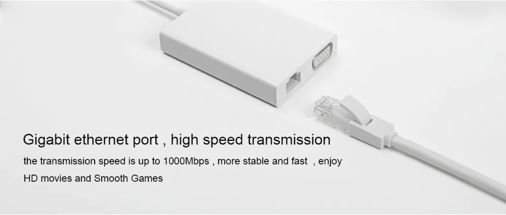 Оригинальный адаптер Xiaomi USB 3 0 Type C Ethernet Реверсивный переходник для Macbook laptop 13 PD3.0