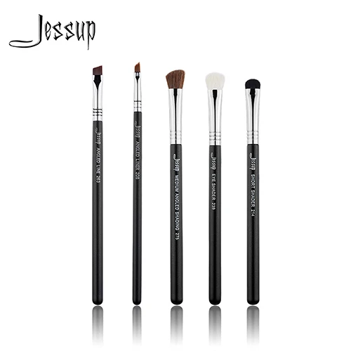 T302 Jessup кисти 5 шт. набор кистей для макияжа maquiagem profissional completa угловой лайнер кисть для теней T302 - Handle Color: T302