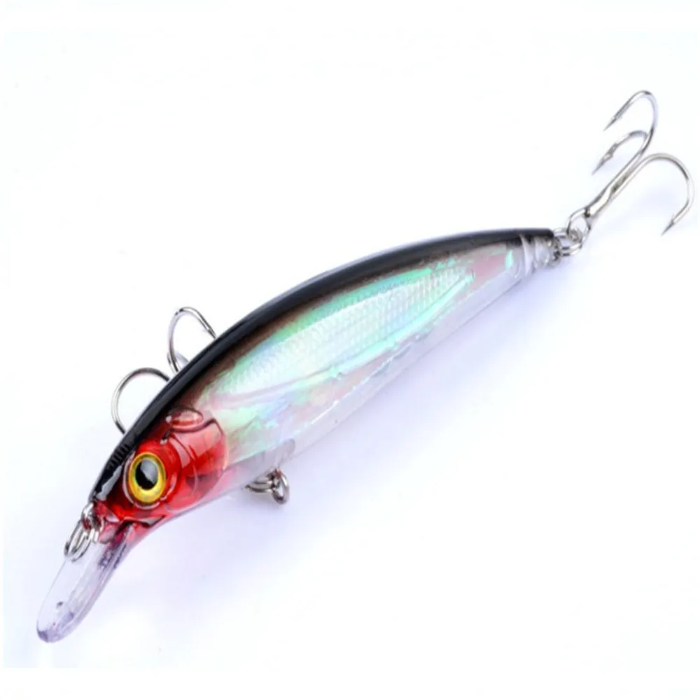 FISHINAPOIT 1 шт. лазерная прозрачная приманка в виде гольяна 11 см 14 г тройные Крючки