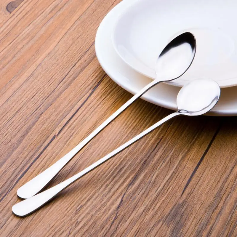 Новый Кухонный барный инструмент из нержавеющей стали с длинной ручкой ложка