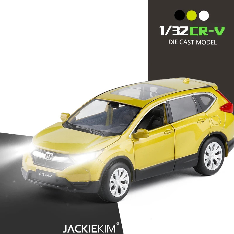 Высокая имитация 1:32 Масштаб Honda CRV сплав металла литья под давлением автомобиль 6 открытой двери Музыка flash оттягивать назад Модель автомобиля игрушки